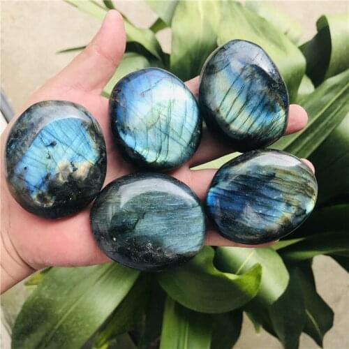 80-90g Natural Stone Mineral Crystal Labrador Moonstone Healing Energy Meditation Home Decoration Crafts DIY material