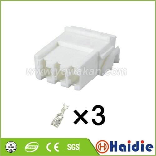 Free shipping 5sets 3pin auto electracial housing plug wiring harness cable female connector