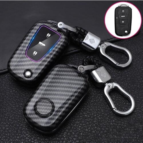 ABS Carbon Fiber Car Remote Key Case Cover For MG MG3 MG5 MG6 MG7 GT GS For Roewe 350 360 750 Smart Key Accessories Holder Shell