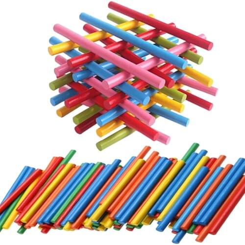 Children Colorful Wooden Sticks Counts Montessori Toy Early Education Mathematics Counts Teaching Aids Kid Learning Counting Rod