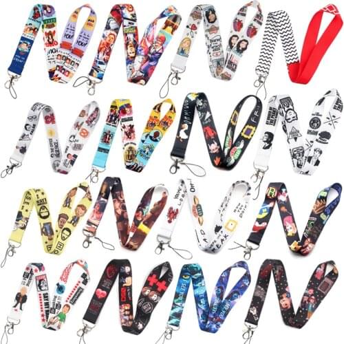 DZ802 TV Series Lanyards for Key Neck Strap For Card Badge Gym Key Chain Lanyard Key Holder DIY Hang Rope Keychain Wholesale1