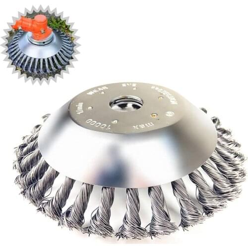MOYOTEC Grass Trimmer Head Steel Wire Head Rusting Brush Cutter Mower Wire Weeding for Lawn Mower