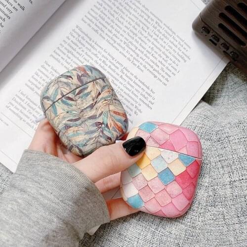 Gradient Fish Scales Earphone Cases for Baseus Encok W04 PRO Case Matte Plastic Charging Box encokW05 Protect Accessories Cover