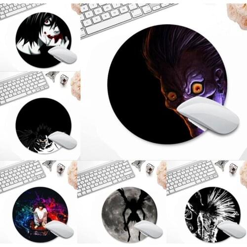 Death Note Customized MousePads Computer Laptop Anime Mouse Mat Round Non-slip Cushion