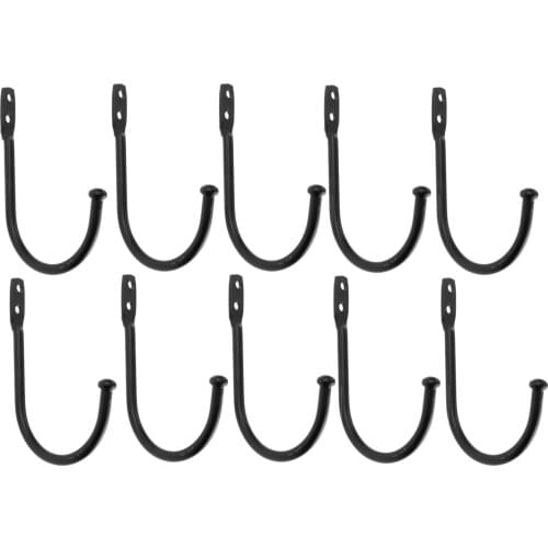 10Pcs Wall Door Bath Coat Hook Vintage Hanger Bathroom Kitchen Bedroom Fitting Room For Furniture Hardware 79*53mm