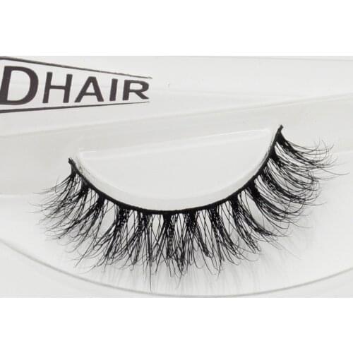 Visofree 3D Mink Eyelashes Upper Lashes 100% Real Mink Strip Eyelashes Handmade Crossing Mink Eye Lashes Extension A03