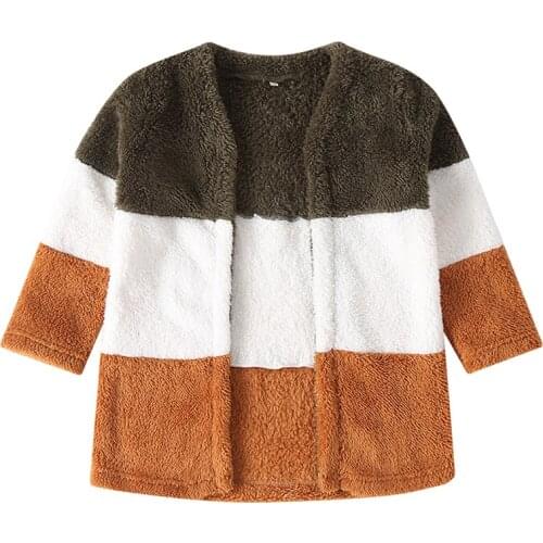 1Pc Baby Boy Girl Autumn And Winter Long Sleeve Soft Patchwork Parttern Coat Mixed Color Warm Cardigan Outerwear Outfits New