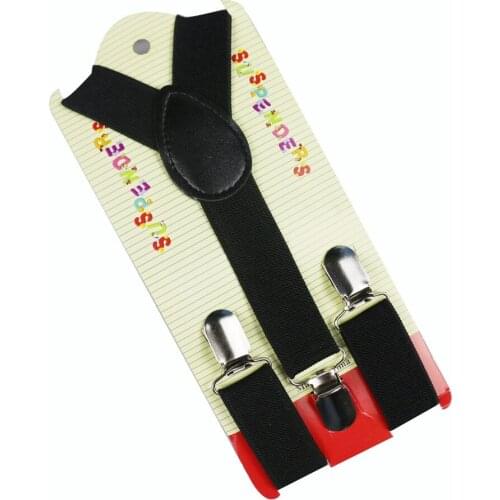 2019 New 2.5cm Wide Adjustable Clip-On Braces Boys Girls Y-Back Suspenders For Childrens