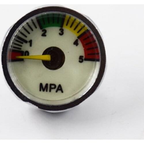 0-5MPA 0-10MPA 0-30MPA 0-40MPA Portable Luminous Air Compressor Gauge Pneumatic Hydraulic Fluid Pressure Gauge M8/M10