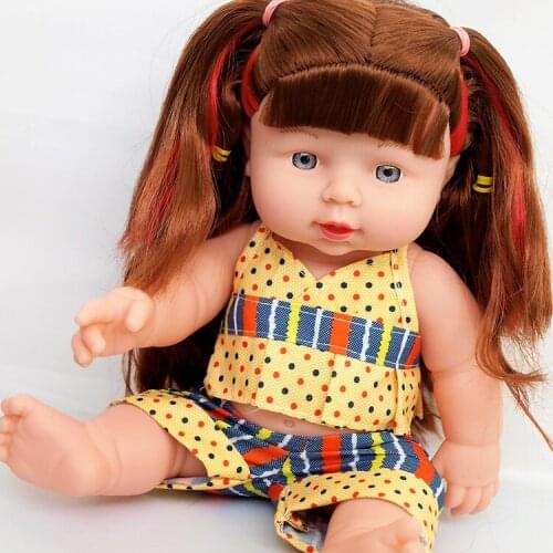 28cm Realistic Newborn Reborn Doll Handmade Girl Baby Silicone Vinyl Bebe Doll Chidlren Bath Toy Birthday Gift