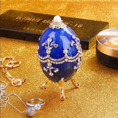 Russian Egg Metal Crafts Home Decoration European Jewelry Box Business Gift Decoration