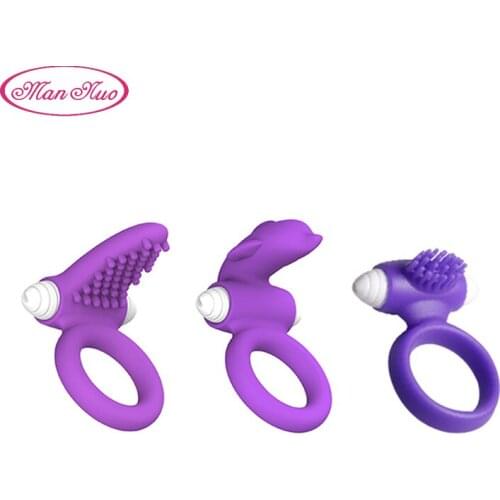 Man Nuo Silicone Vibrating cockring Sex Products Men Vibrators penis Delay Premature Ejaculation Lock Ring Fine Sex Toys R4