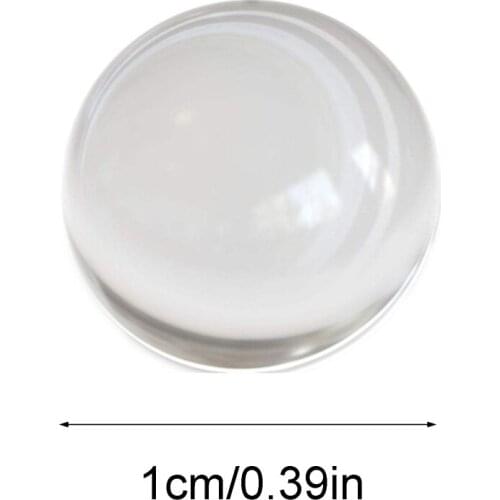 C5AA 500pcs/pack 10mm Glass Balls Transparent Solid Marble for Slingshot Shooting & Marble Track & Traditional Marbles Games