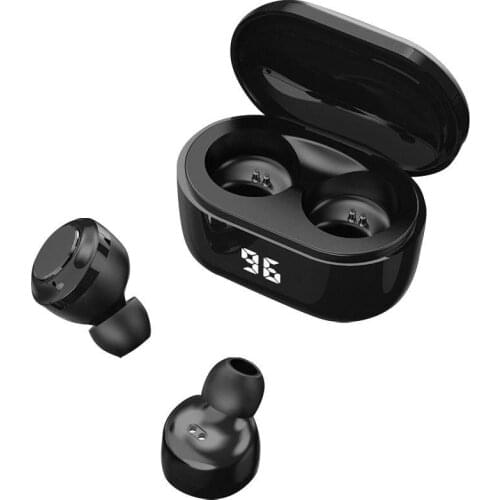 A6 TWS Mini Wireless Bluetooth Earphone V5.0 HiFi Stereo Earphones with Digital Charge Box gaming headset