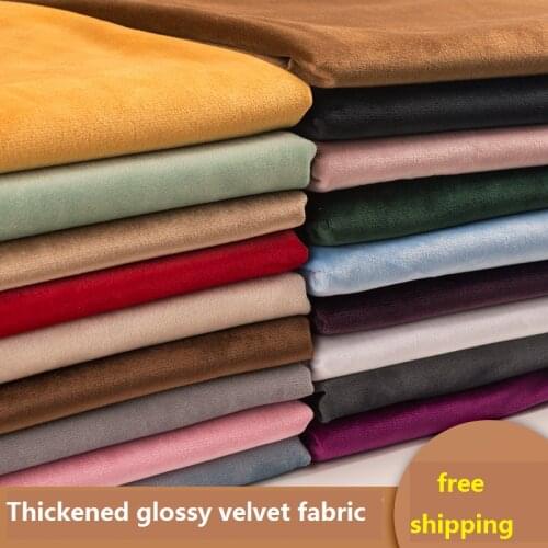 155cmx50cm Thickened Velvet Fabric Gold Velvet Plush Fabric Sofa Curtain Pillow Clothing Velvet Fabric DIYApparel Sewing Fabric