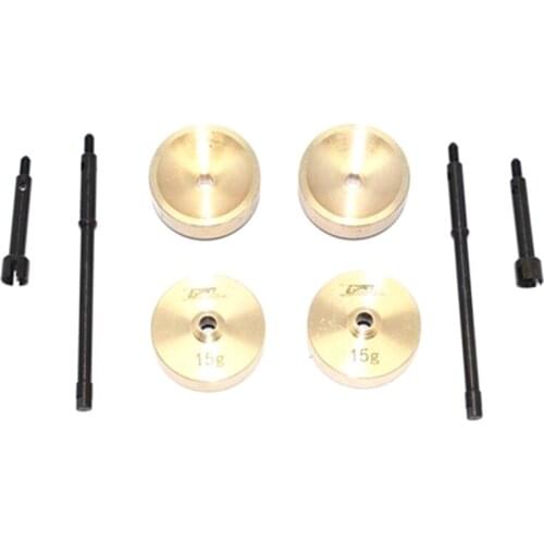 For Axial SCX24 AXI90081 AXI00002 1:24 RC Crawler Car 5mm Widen Heavy Duty Wheel Hub Combiner CVD Joint Drive Shaft