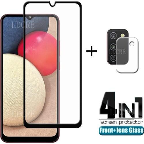Full Cover Tempered Glass For Samsung Galaxy A02S Screen Protector For Samsung A02S Camera Glass For Samsung A51 A21S A02S Glass