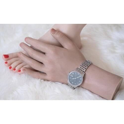 1 Pair Soft Silicone /Nail Art Practice Mannequin Mens Fake Hands Model