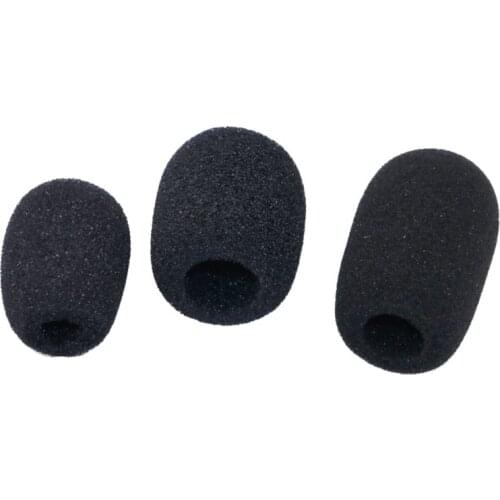 10PCS Microphone Windscreen Sponge Cover Headset Mic Foam Cover Protective Cap Replacement for Gooseneck Meeting Mic