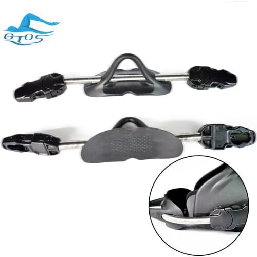 2PCS Scuba Diving Stainless 304 Steel Spring Fin Straps Diver Heel Straps gear for dving flippers