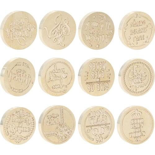 25mm Retro Wax Seal Head Replace Copper Head Sealing Stamp Brass Head DIY Decor Craft Tools for Document Birthday Invitation