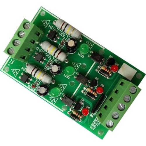 3 Channel 3CH AC 220V Optocoupler Isolation Board Module Isolated Board Testing Module