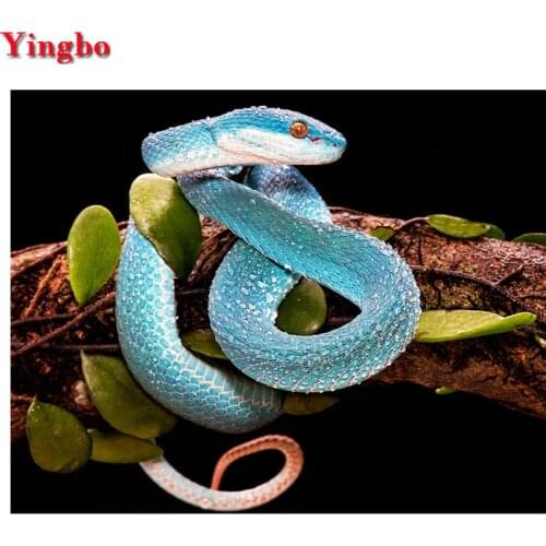 5D Diamond Painting Snake animal Full Diamond Embroidery with Crystal painting by numbers Rhinestone DIY Decor Bead Artwork