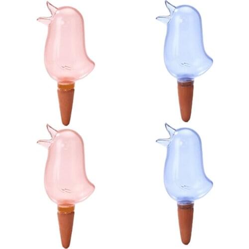 AT69 -4PCS Automatic Flower Watering Device Lazy Flower Watering Bird Dropper Multi Meat Seeper Drip Irrigation Equipment