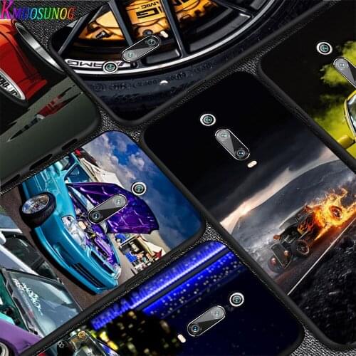 Bright Black Cover Engine Automotive car For Xiaomi Redmi 10X 9C 9A 9 GO K20 8A 8 7A 7 S2 6A 6 5 4X Pro 5G Phone Case