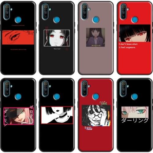Sad Japanese Anime Aesthetic Cover For OPPO Realme C3 C11 C15 XT 5 6 7 X2 X7 Pro GT Case For OnePlus 8 Pro Nord 7T 8T Cover