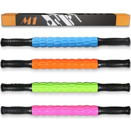 Nine Beads Massage Stick Gym Muscle Massage Roller Yoga Stick Muscle Body Massage Relax Tool Fitness Equipment