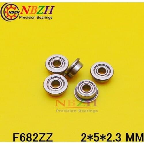 F682 F682-ZZ F682ZZ F682-2Z F682Z zz z 2z Flanged Flange Deep Groove Ball Bearings High Quality 2*5*6.1*2.3*0.6 mm