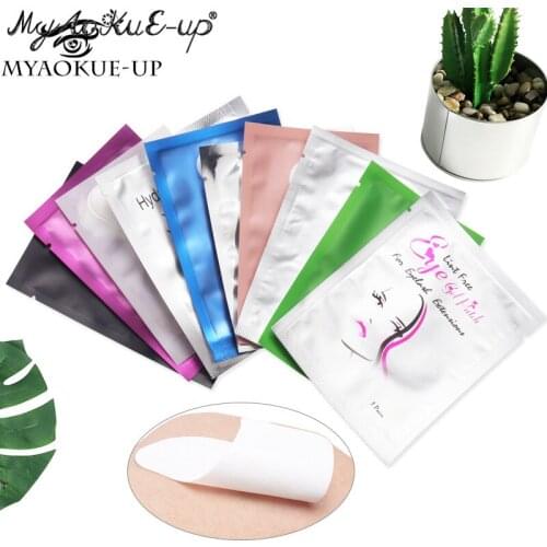 Makeup Tools Under Eyelash Pad Gel Patch 50 Pairs Grafting Eyelashes Patches For Eyelash Extension Paper Sticker Wraps
