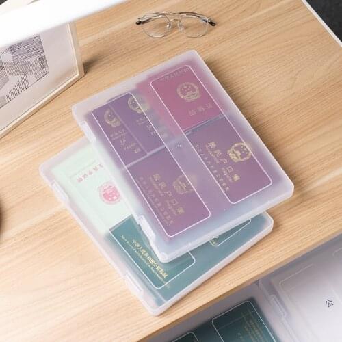 Transparent Thickened A4 File Folder Storage Box Desktop Document Certificate Organizer Case School Office Stationery