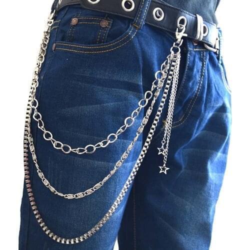 Key Chain Link Chains Keychain Punk Rock Trousers Chain Street Hipster for Women Pant Jeans