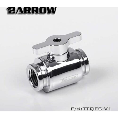 Barrow PC water cooling water-tap hand Valve Faucet Double female tube connector G1/4" water cooler Accessories TTQFS-V1