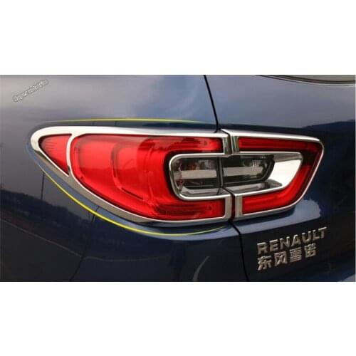 Lapetus Rear Trunk Tail Lights Lamp Cover Trim 4 Pcs Fit For Renault Kadjar 2016 2017 2018 ABS Accessories Exterior Refit Kit