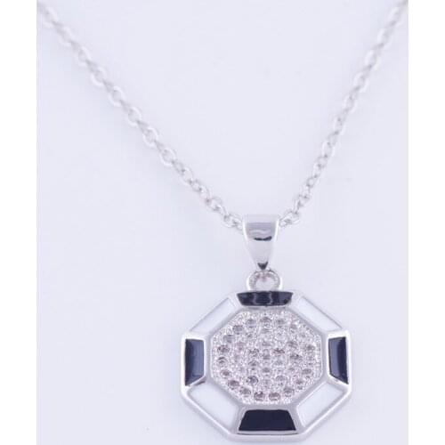 Fashion Jewelry Enamel Zircon Czech Charms Necklaces & Pendants Handmade Copper Micro Pave Long Chain Womens Necklace Diy Gifts