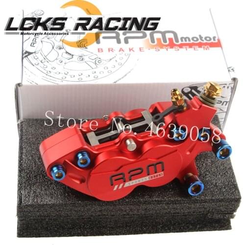 Motorcycle Universal RPM 40mm Brake Calipers With 4 Piston 32*27mm For Kawasaki Suzuki Yamaha Honda Modify Hf6 Dirt Bike Scooter