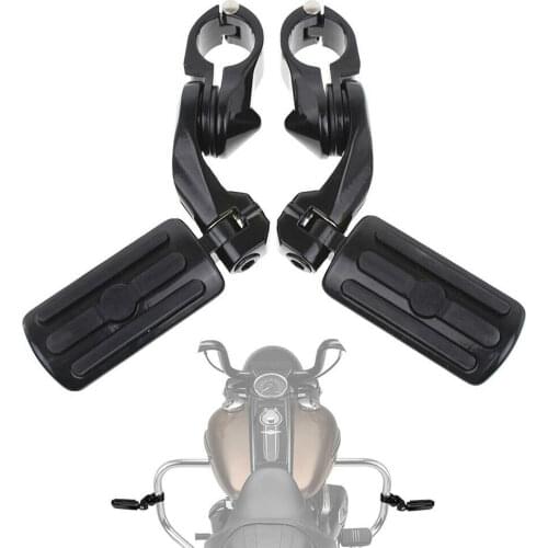 Motorcycle Black Rubber Footrest Footpegs Shifter Peg For Harley Touring Sportster XL 883 1200 Softail DYNA Street XG 750 500