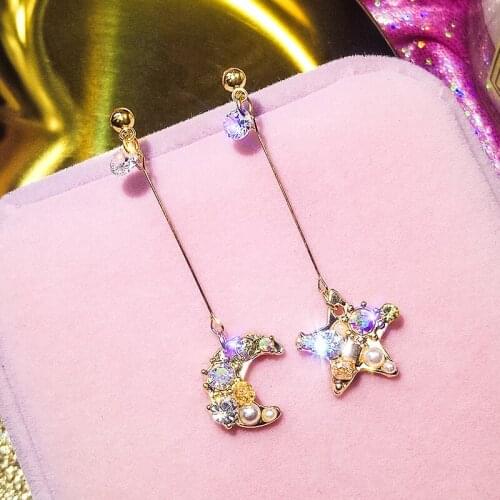 New Hot Fashion White Flower Pendant Earrings for Women Gold Color Big Circle Simulated Pearl Earrings Jewelry Brincos