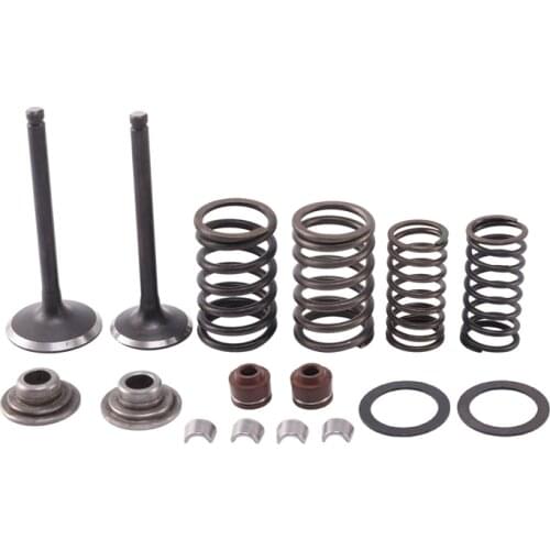 Motorcycle Intake Exhaust Valve Springs Cotter Seal Assy for Lifan 125 140 150Cc Horizontal Engines Dirt Pit