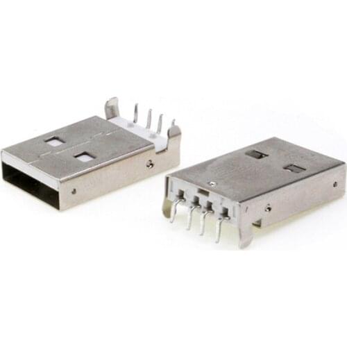 USB 2.0 Jack A Type Male Plug Connector USB jack AM 4pin Sink 2.5 SMT /Sink 1.2 DIP Cable Soldering diy