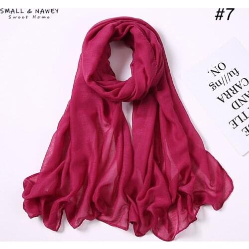 90*180CM New Fall/Winter Malaysia Pure Color Headscarf Large Size Multicolor Optional Ladies Headscarves Wholesale