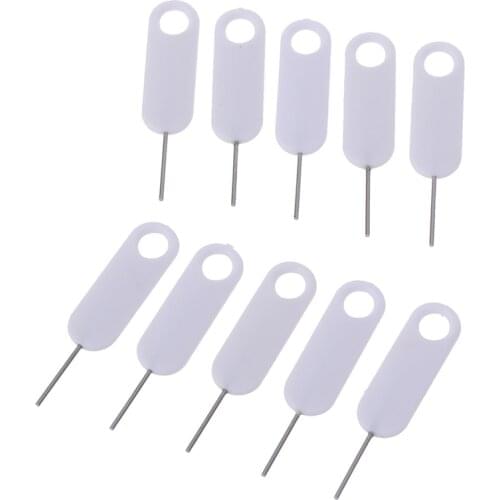 10Pcs Sim Card Tray Removal Pin Eject Opener Tool for Smartphones Tablets