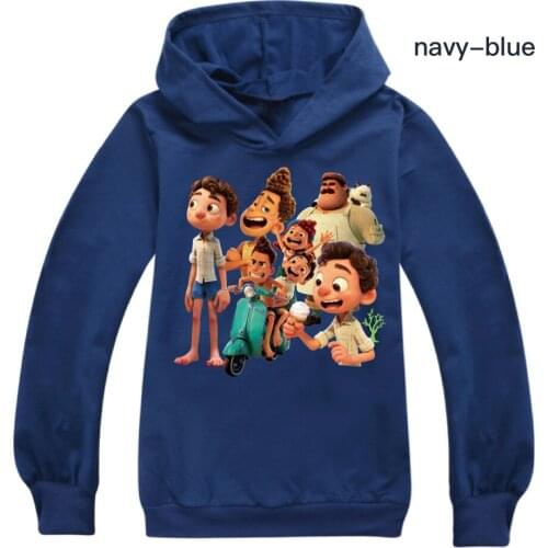 2021 Kids Cute Luca Pullover Baby Boys Girls Autumn Cartoon Long Sleeve T-shirt Hoodies Tracksuit Children Clothing Sweatshirts