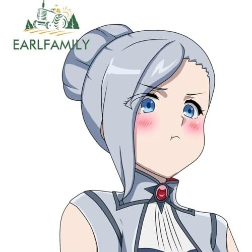 EARLFAMILY 13cm for Honkai Impact 3rd Anime Peeker Car Stickers JDM VAN RV Cartoon Window Bumper Laptop Decals Car Assessoires