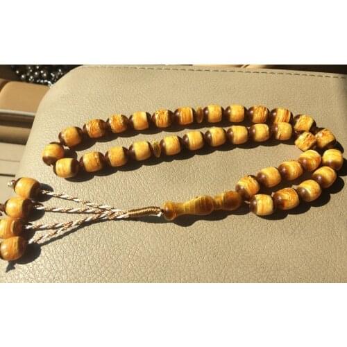 Imitation amber color top quality islamic prayer beads Rosary muslim tasbih car hanging tespih misbaha masbaha sibha subha