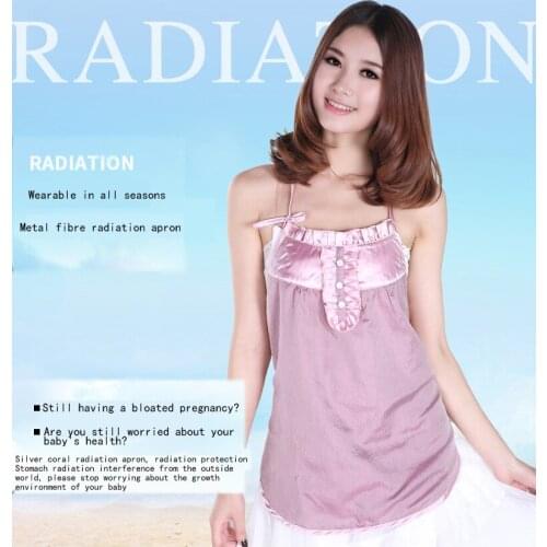 INSAHO Silver fiber radiation protection suits chest covering radiation protection suits maternity spring and summer
