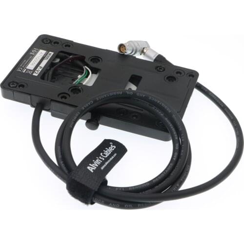 Alvins Cables IDX V-Mount Battery Plate to 6 Pin Right Angle Power Cable for Red Scarlet Epic